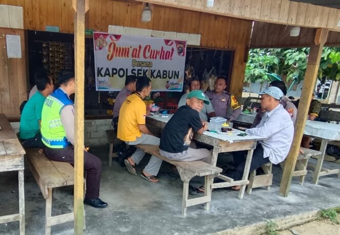 
					Polsek Kabun Gelar Temu Ramah “Jumat Curhat” Di Desa Giti, Bahas Masalah Kamtibmas Dan Upaya Pencegahan