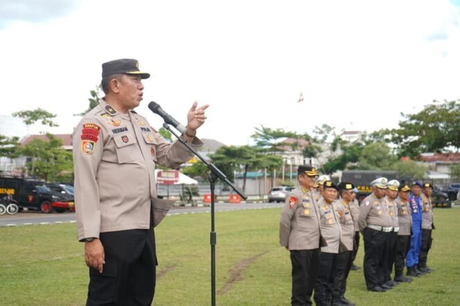 
					Katim Asistensi Pamatwil Mabes Polri Pimpin Apel Gelar Pasukan Satgas Power On Hand Kapolda Riau 