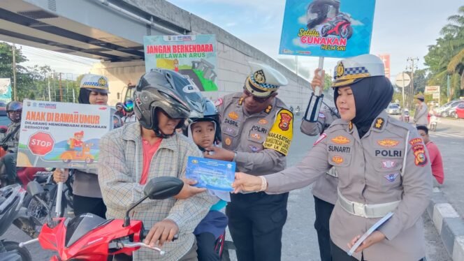 
					Pasca Pilkada Riau 2024 Ditlantas Polda Riau Intens Melaksanakan Kampaye Keselamatan