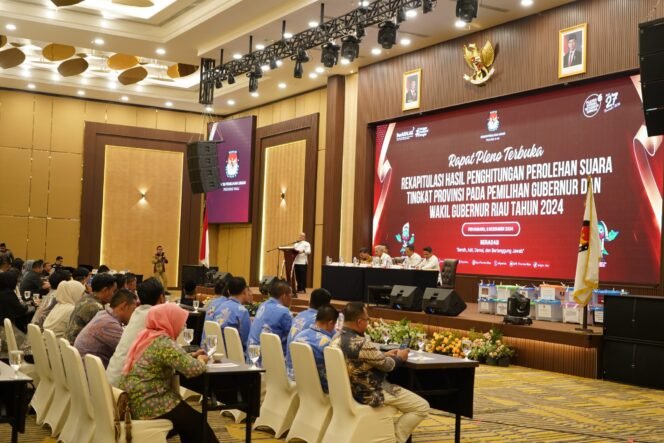 
					Dirlantas Polda Riau Pimpin Apel Pengamanan Sidang Pleno Rekapitulasi Penghitungan Perolehan Suara Tingkat Provinsi