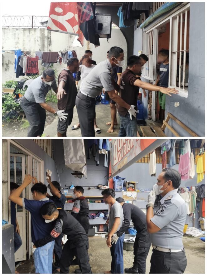 
					DeNi CaGNan (Deteksi diNi Cegah Gangguan keamaNan) Lapas Selatpanjang Rutin Laksanakan Razia Blok Hunian