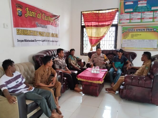 
					Melalui Jum’at Curhat,Polsek Bonai Darussalam Dekatkan Diri Dengan Masyarakat 