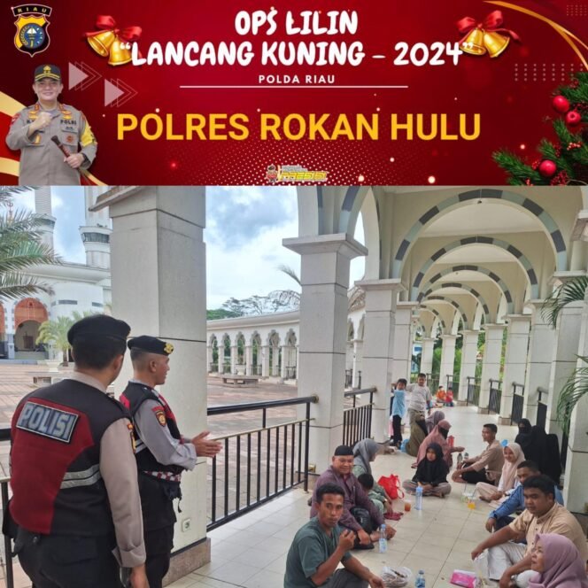 
					Polres Rokan Hulu Gelar Patroli Tempat Wisata untuk Jaga Keamanan Libur Natal dan Tahun Baru