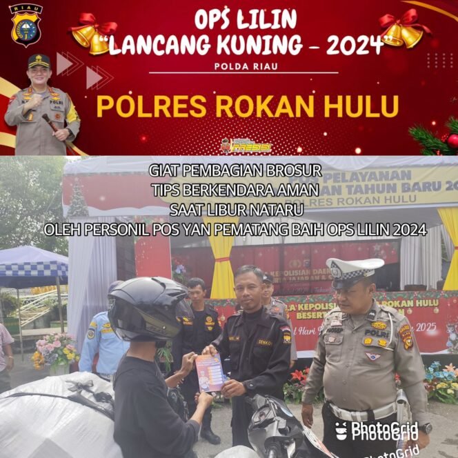 
					OLLK-24 “Tingkatkan Kesadaran Berlalu Lintas, Satlantas Polres Rokan Hulu Bagikan Brosur Ops Lilin LK 2024”