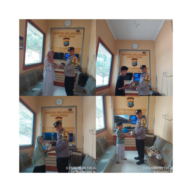 
					Polsek Rambah Samo Tebarkan Kebahagiaan di Jum’at Berkah, Santuni Anak Yatim.