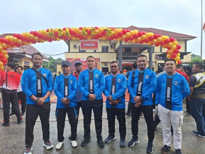 
					Peringati HBI ke-75, Lapas Pekanbaru Ikuti Funwalk di Rudenim Pekanbaru