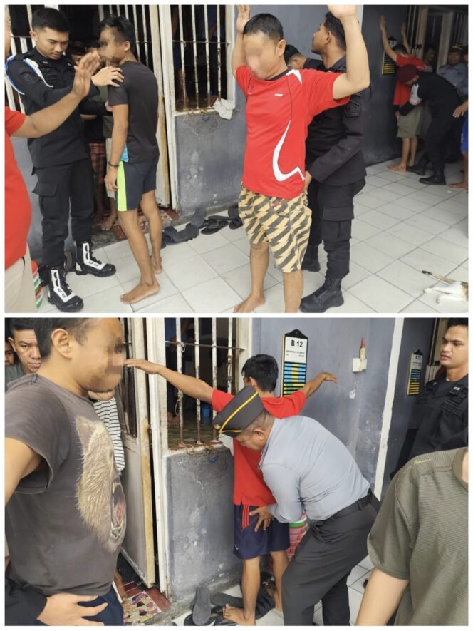 
					Wujudkan Lapas Zero HALINAR serta Antisipasi Gangguan Kamtib, Lapas Selatpanjang Lakukan penggeledahan dan Razia Blok Hunian.