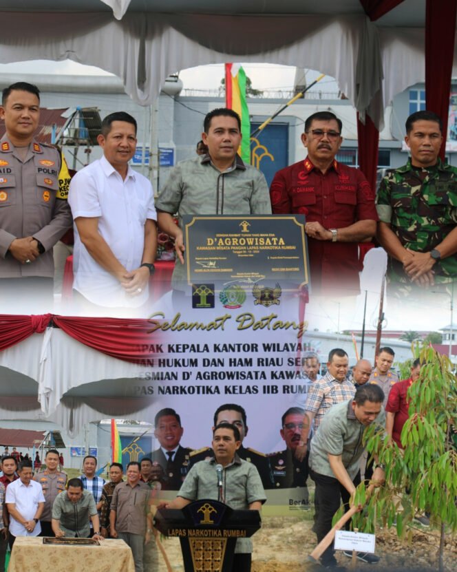 
					Dukung Program Ketahanan Pangan, Lapas Pekanbaru Hadiri Peresmian D’Agrowisata Kawasan Wisata Pangan dan Penanaman Pohon Durian Musang King di Lapas Narkotika Rumbai.