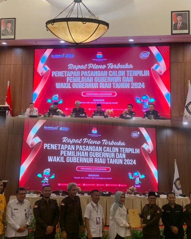 
					Pasangan Abdul Wahid-SF Hariyanto Ditetapkan Sebagai Gubri-Wagubri Periode 2025-2030