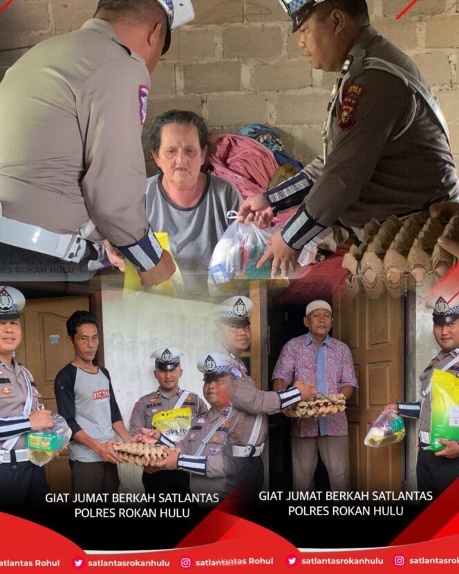 
					Sat Lantas Polres Rokan Hulu Gelar Giat Jum’at Berkah Di Kecamatan Rambah
