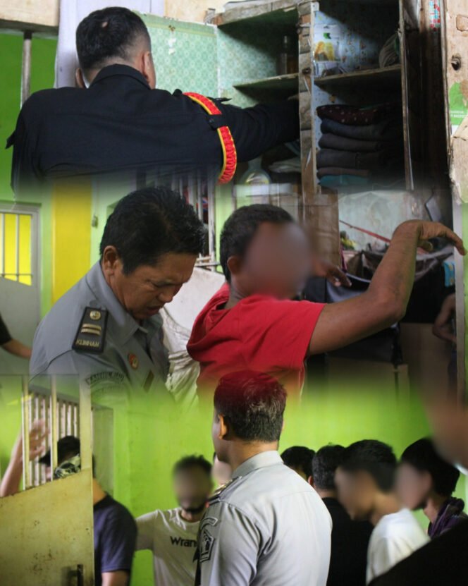 
					Konsisten Berantas Peredaran Narkoba dan Modus Penipuan, Lapas Pekanbaru Gelar Razia Kamar Hunian Warga Binaan