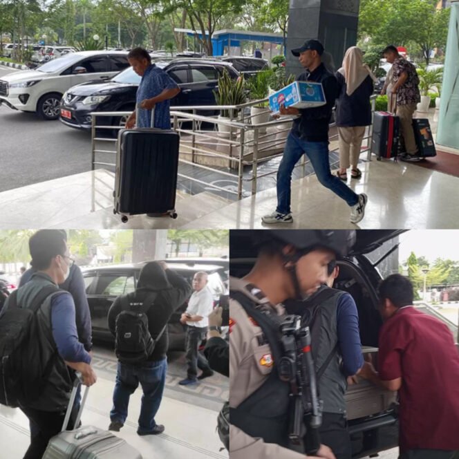 
					KPK Geledah Biro PBJ Riau Soal Proyek Flyover SKA, Ada Apa ?