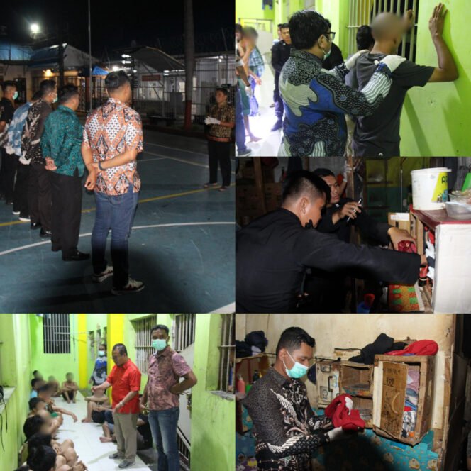 
					Wujudkan Zero Halinar dan Berantas Modus Penipuan, Lapas Pekanbaru Konsisten Gelar Razia Kamar Hunian Warga Binaan.