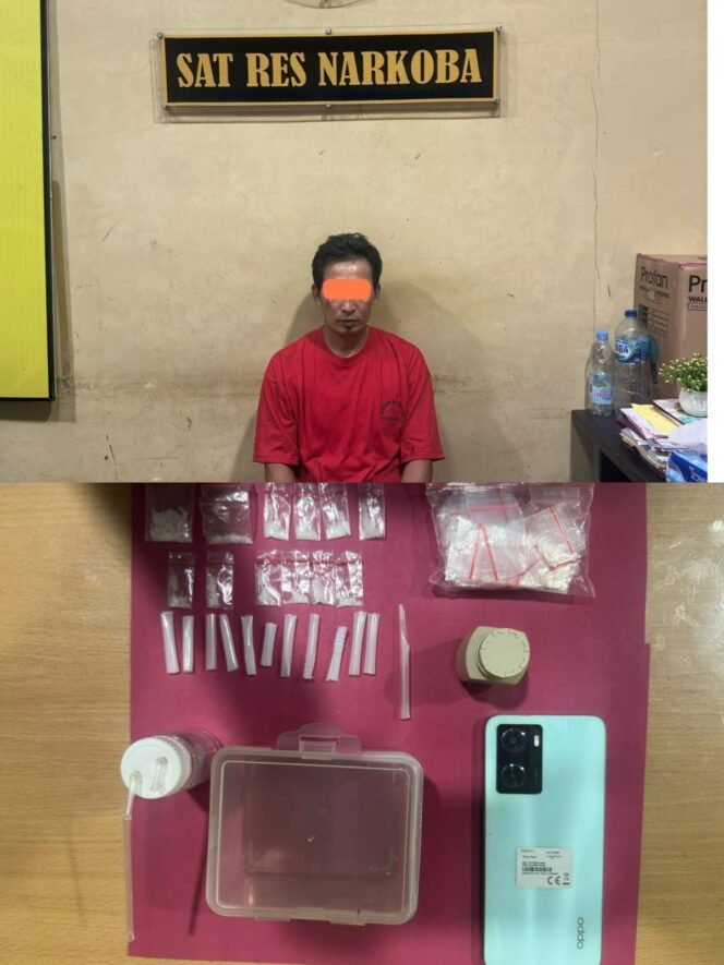 
					Perang Terhadap Narkoba Polres Rokan Hulu Tangkap Pengedar Sabu 12 Paket Barang Bukti Diamankan