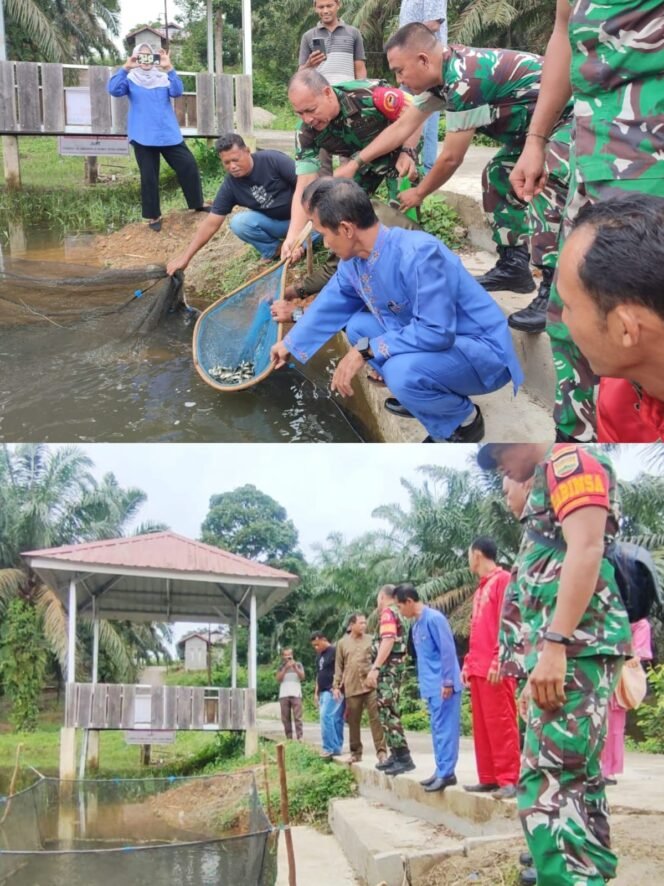 
					Bersinergi dengan Pemdes dan Pemkab, TNI di Riau Tebar 5000 Ribu Benih Ikan.