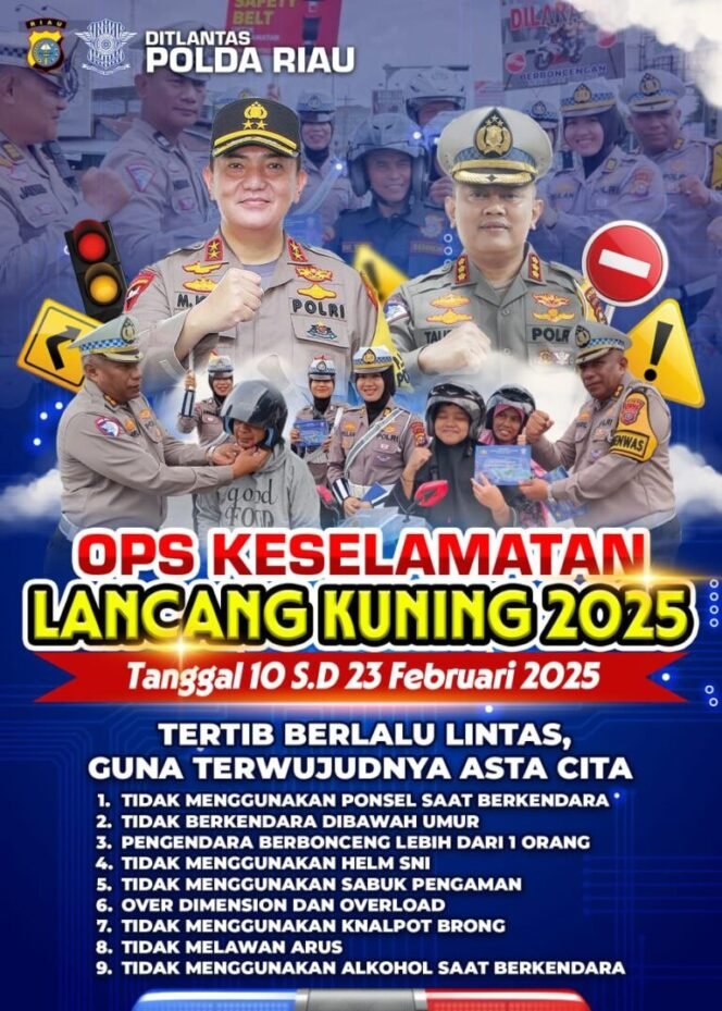 
					Dirlantas Polda Riau Gelar Rakor Untuk Operasi Keselamatan Lancang Kuning 2025