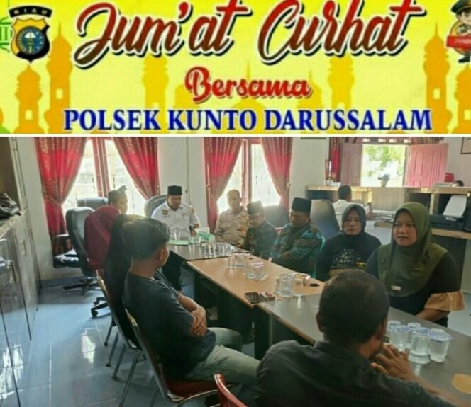 
					Polsek Kunto Darussalam Gelar Jum’at Curhat, Perkuat Sinergi dengan Masyarakat