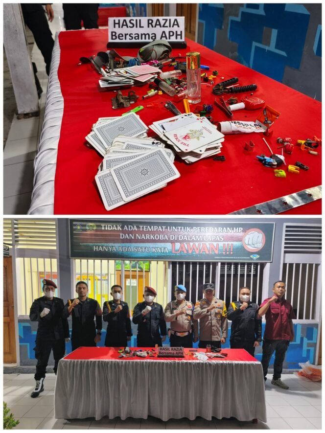 
					Sinergi Lapas Selatpanjang dan Polsek Tebing Tinggi, Razia Hunian WBP Berjalan Lancar.
