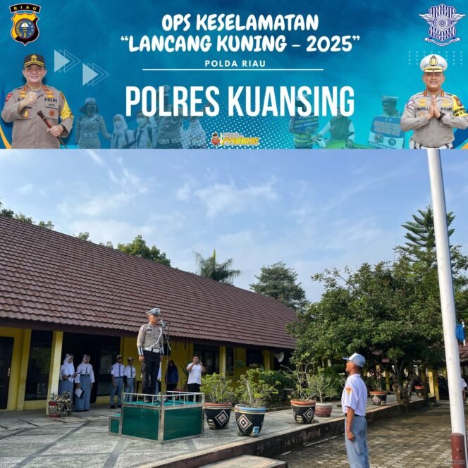 
					Satlantas Polres Kuansing Gelar “Police Goes to School” di SMKN 1 Teluk Kuantan untuk Edukasi Keselamatan Berkendara