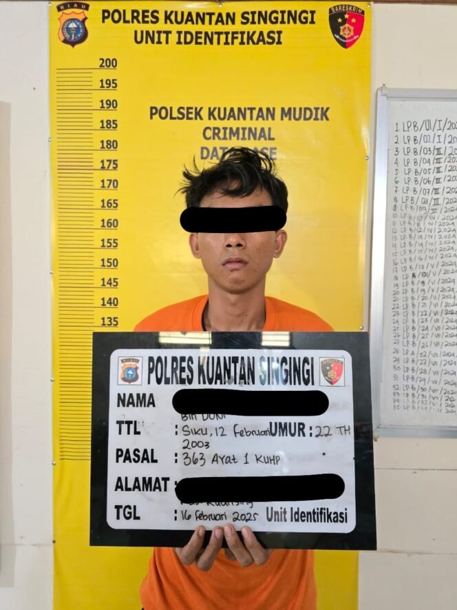 
					Polsek Kuantan Mudik Tangkap Pelaku Pembobolan Warung Grosir di Gunung Toar