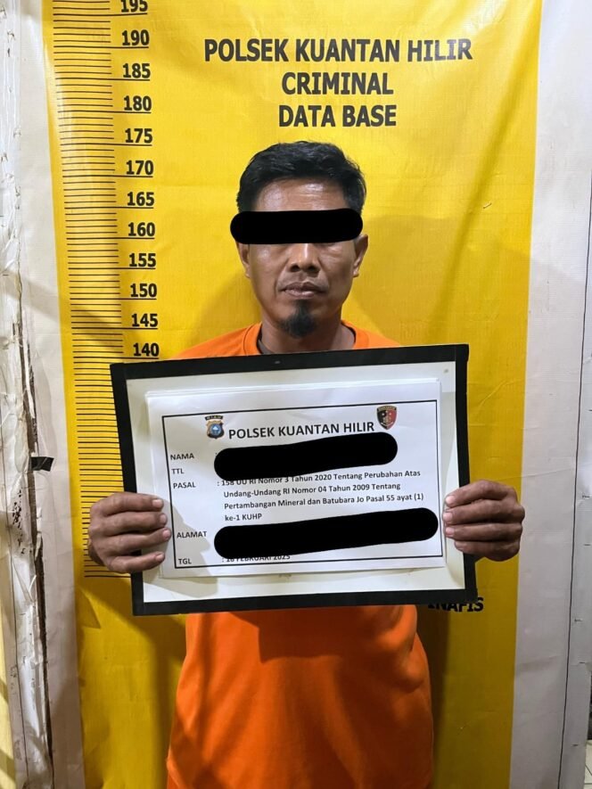 
					Polsek Kuantan Hilir Ungkap Kasus Tambang Emas Ilegal, Satu Pelaku Ditangkap.