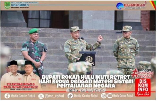 
					Hari Kedua Retret di Magelang, Bupati Anton Dibekali Materi Sistem Pertahanan Negara.