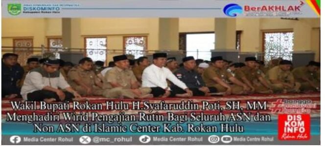 
					Wakil Bupati H. Syafaruddin Poti ikuti Agenda Wirid Pengajian Rutin
