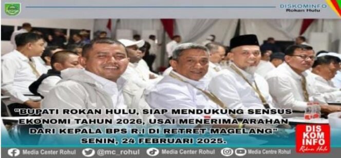 
					Bupati Rohul Dukung Sensus Ekonomi 2026, Siap Berkolaborasi dengan BPS.