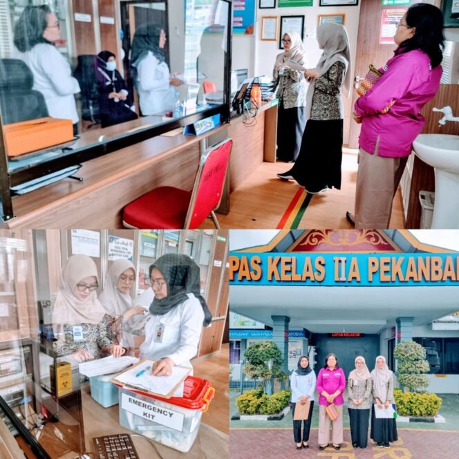 
					Jadikan Klinik Pratama Lapas Pekanbaru Faskes Tingkat Pertama, Lapas Pekanbaru terima Kunjungan Tim Survey BPJS dan Dinas Kesehatan Kota Pekanbaru.