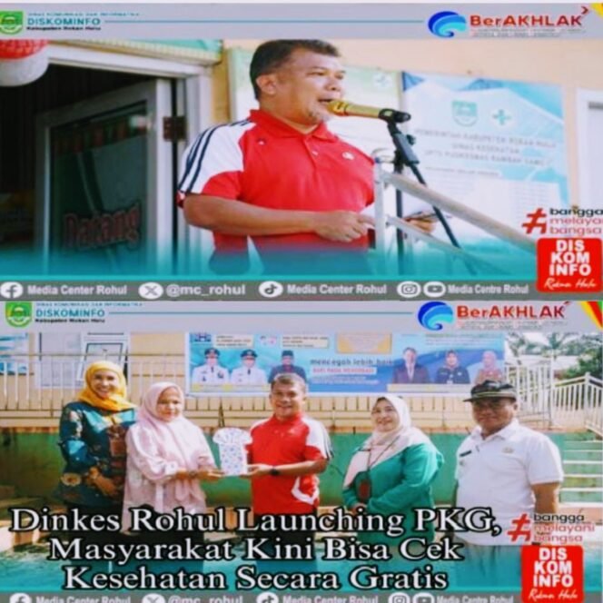 
					Dinkes Rohul Launching PKG, Masyarakat Kini Bisa Cek Kesehatan Secara Gratis