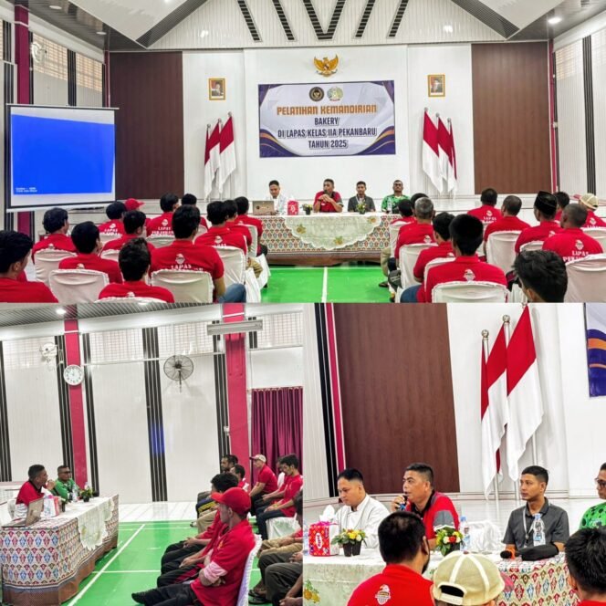 
					Lapas Kelas IIA Pekanbaru Gelar Pembukaan Pelatihan Kemandirian Pembuatan Bakery bagi Warga Binaan