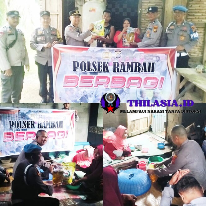 
					Polsek Rambah Salurkan Bansos dalam Giat Jumat Berkah untuk Warga Kurang Mampu