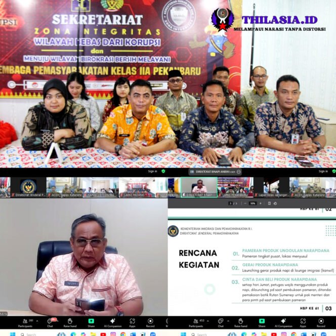 
					Sukseskan HBP ke-61, Lapas Pekanbaru Ikuti Sosialisasi Ditjenpas.