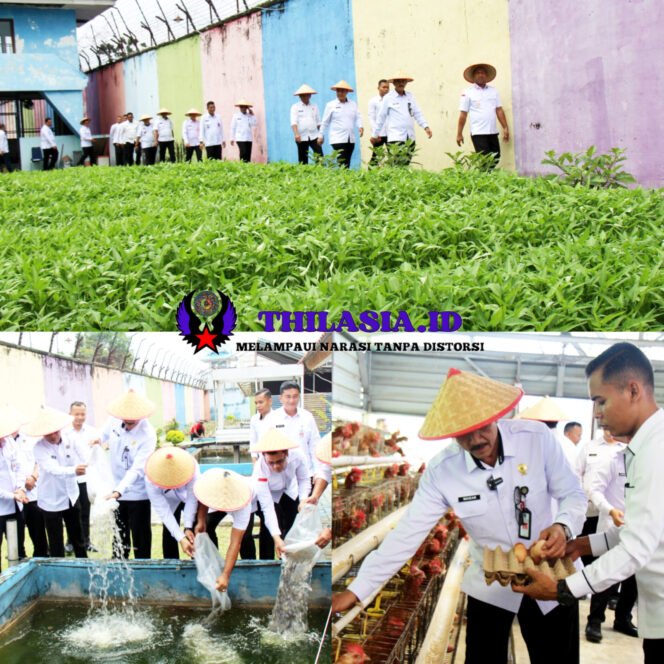
					Kakanwil Ditjenpas Riau Tabur Bibit Ikan Patin di Lapas Pekanbaru, Dukung Ketahanan Pangan.