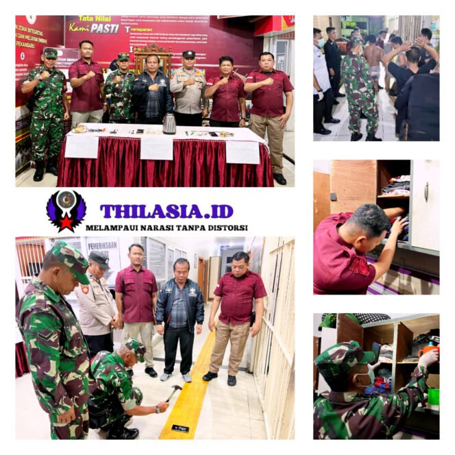 
					Lapas Pekanbaru TNI-Polri Gerebek Kamar Warga Binaan, Peredaran Narkoba dan Barang Terlarang Disikat Habis.