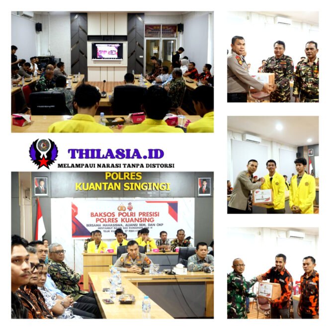 
					Polres Kuansing Sambut Ramadhan 1446 H: Sinergi Polri, Mahasiswa, dan Pemuda Lewat Vidcon Bakti Sosial.