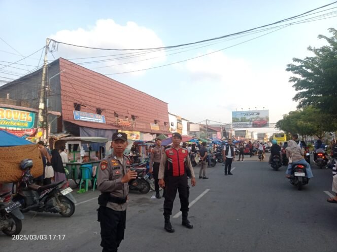 
					Polres Dumai Perketat Pengamanan Pasar Ramadan, Wujudkan Kamtibmas Kondusif Selama Puasa.