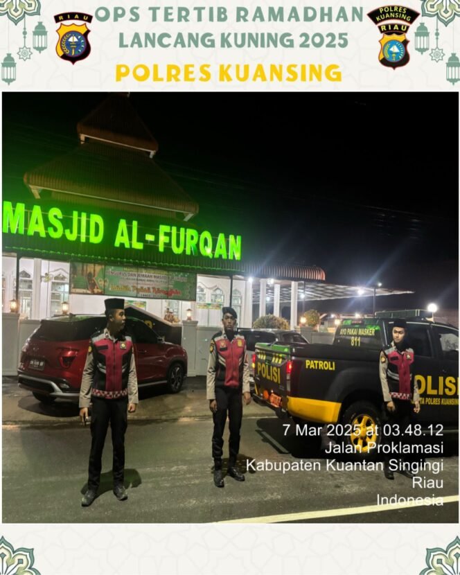 
					Patroli Subuh Polres Kuansing, Hadirkan Rasa Aman Demi Khusyuknya Ibadah Ramadhan.