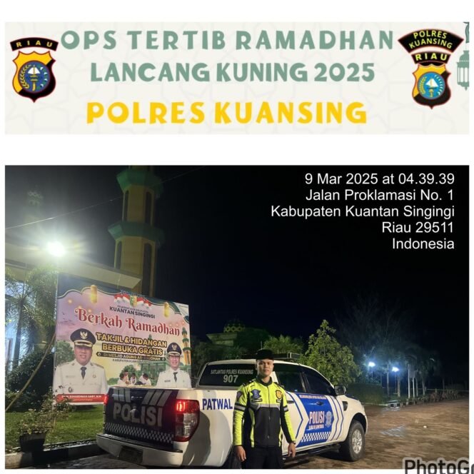 
					Sat Lantas Polres Kuansing Gelar Patroli Subuh, Pastikan Kelancaran Lalu Lintas di Bulan Ramadhan.