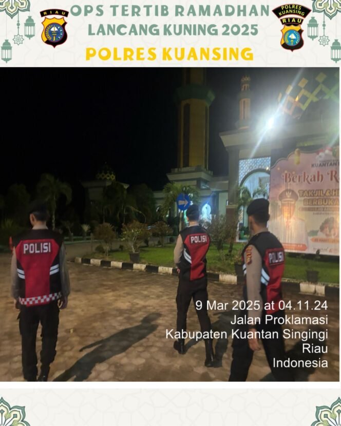 
					Sat Samapta Polres Kuansing Gelar Patroli Subuh, Jaga Keamanan Ibadah Ramadhan.