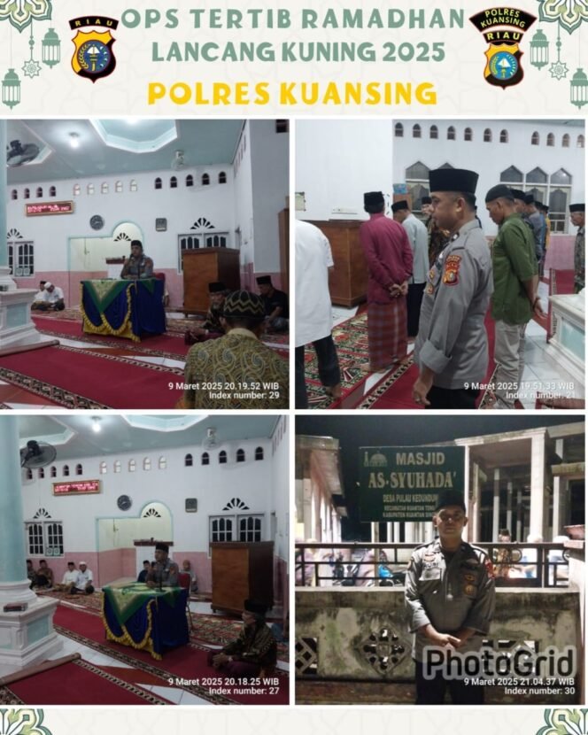 
					Khidmat dan Kondusif: Polsek Kuantan Tengah Jaga Keamanan Ibadah Ramadhan