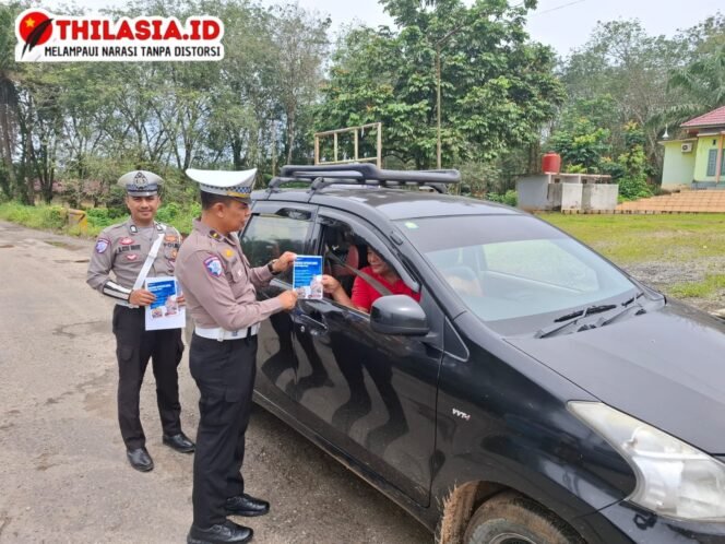 
					Satlantas Polres Rohul Gencarkan Sosialisasi Keselamatan Mudik di Polsek Tandun