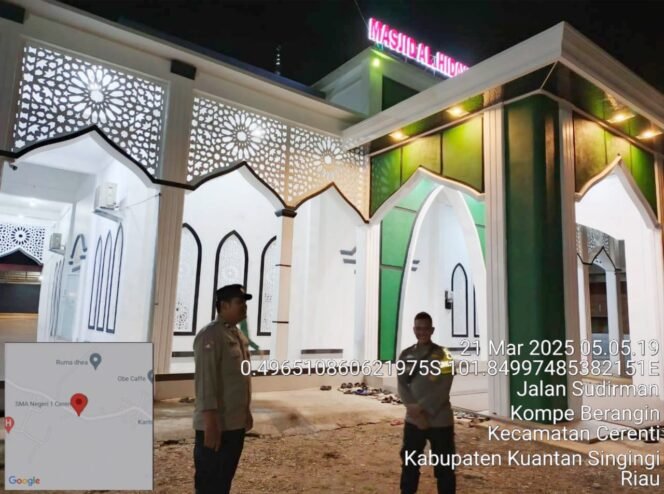 
					Polsek Cerenti Laksanakan Patroli dan Pengamanan Sholat Subuh di Masjid Hidayah