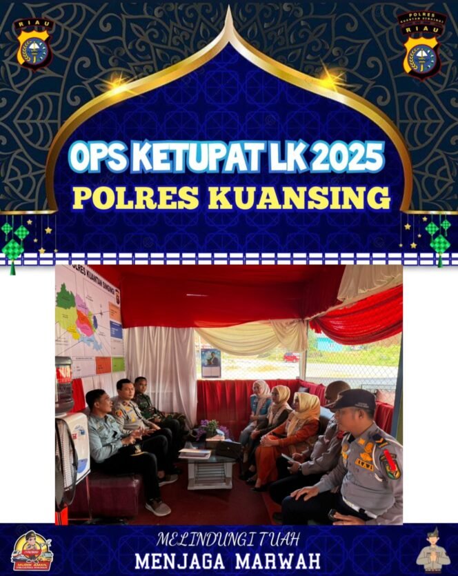 
					Kapolsek Singingi Hilir, Camat, dan Kapustu Tinjau Pospam: Pastikan Keamanan dan Layanan Kesehatan Pemudik.