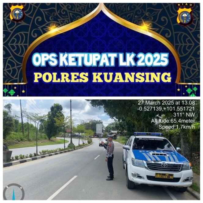 
					Sat Lantas Polres Kuansing Patroli Siang Antisipasi Daerah Rawan Laka Lantas, Balap Liar, dan C3 Dalam Rangka Operasi Ketupat Lancang Kuning 2025.