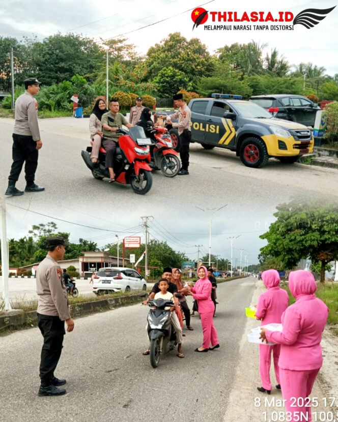 
					Polsek Kepenuhan dan Bhayangkari Tebar Kebaikan, Bagikan Takjil untuk Pengguna Jalan.