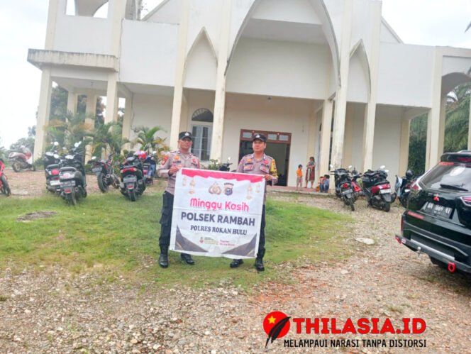 
					Polsek Rambah Perkuat Keamanan Rumah Ibadah dengan Patroli Rutin
