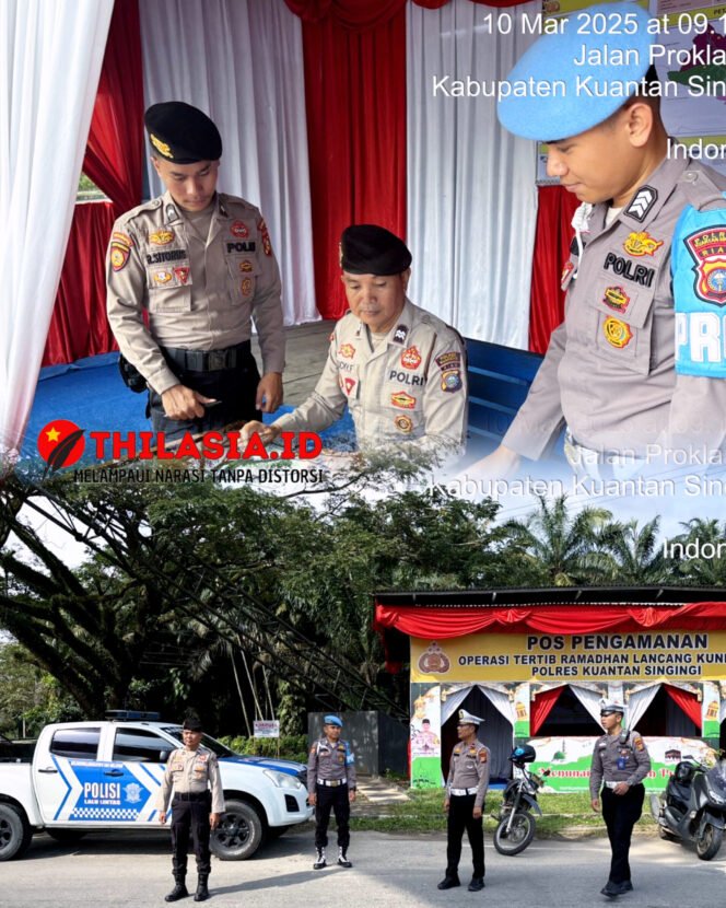 
					Polres Kuansing Intensifkan Pengamanan Lalu Lintas di Pos Pam Cerano Selama Ramadan.
