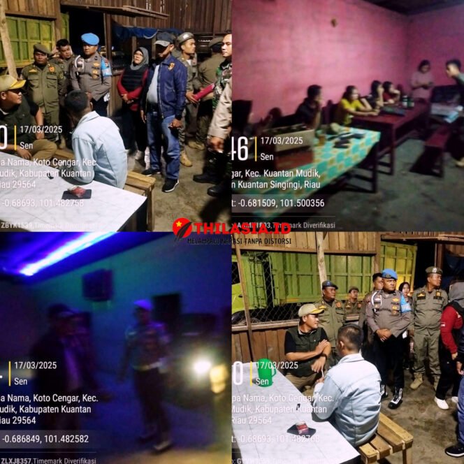 
					Polsek Kuantan Mudik Bersama Aparat Gabungan Razia Warung Remang-Remang dalam Operasi Tertib Ramadan 2025