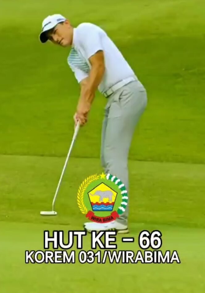 
					Sambut HUT ke-66, Korem 031/Wira Bima Gelar Turnamen Golf di Labersa Pekanbaru.